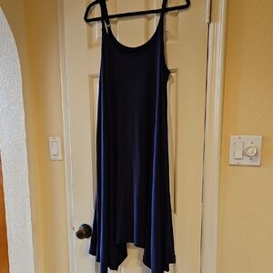 Torrid Blue Asymmetrical Sundress Sleeveless Scoop Neck